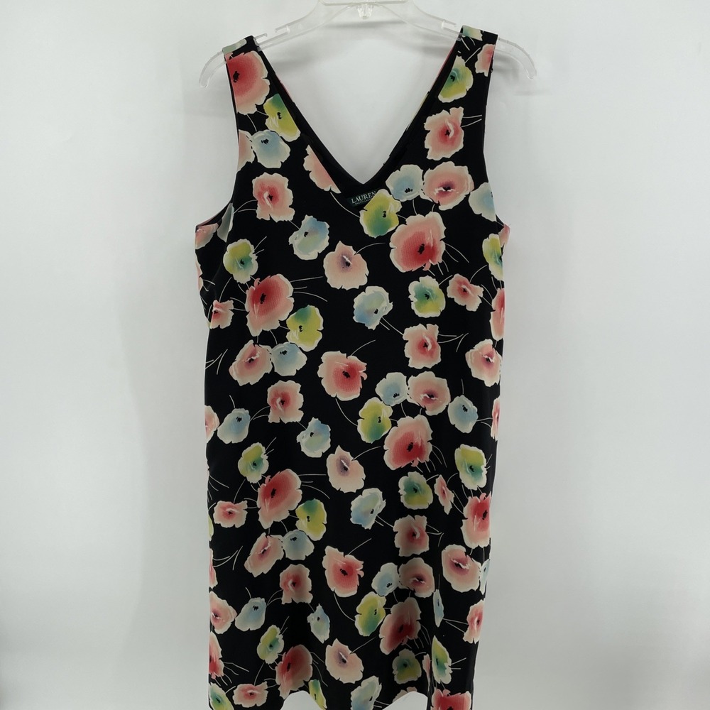 Lauren Ralph Lauren Floral Shift Dress Women's 10 Tropical Vacay